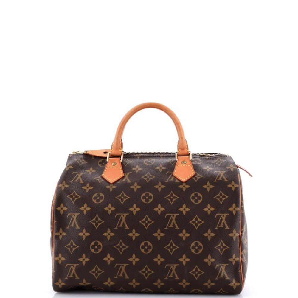 Louis Vuitton Speedy Handbag Monogram Canvas 30 Brown - Picture 3 of 9